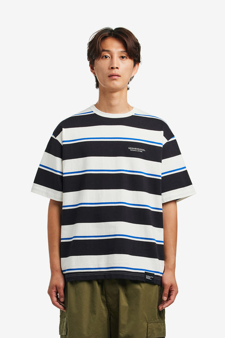 BORDER CREW NECK SS