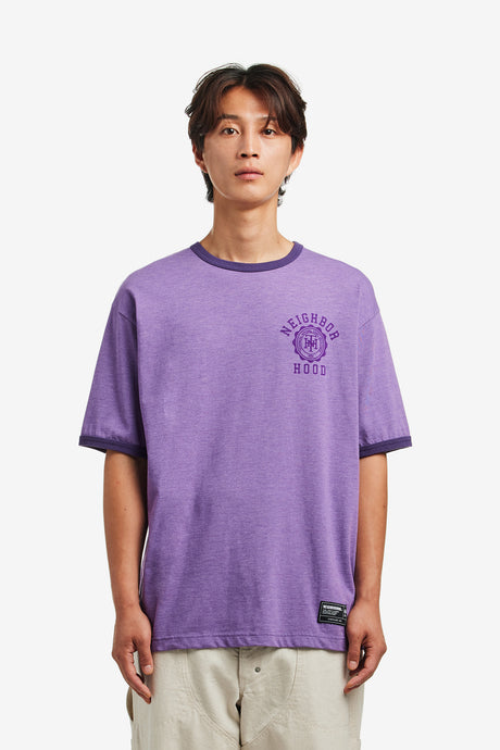HEATHER FABRIC TEE SS