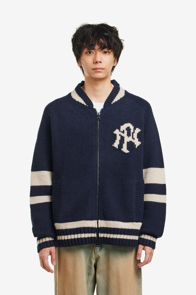 NYP VARSITY ZIP THRU KNIT - WORKSOUT WORLDWIDE