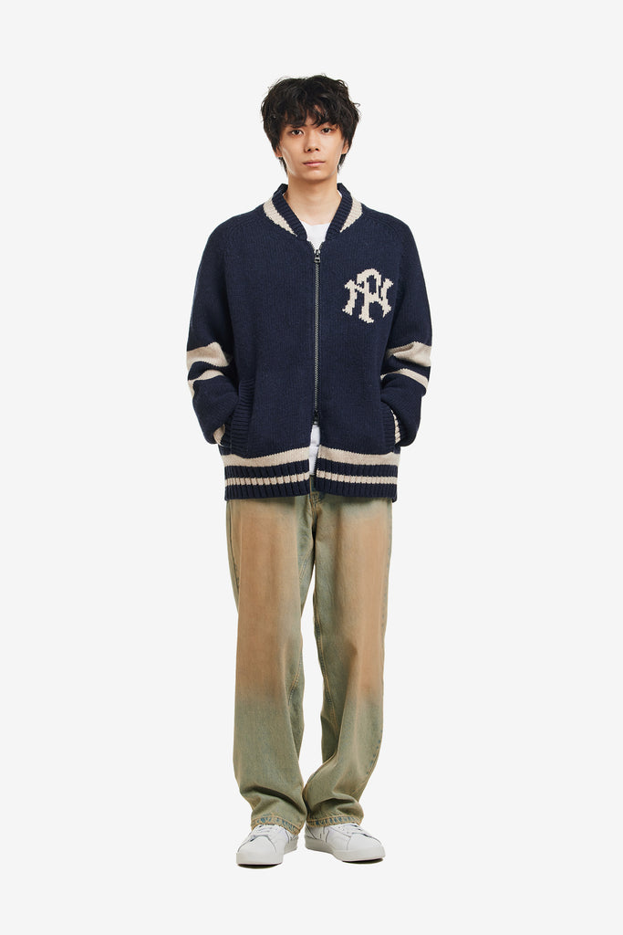 NYP VARSITY ZIP THRU KNIT - WORKSOUT WORLDWIDE