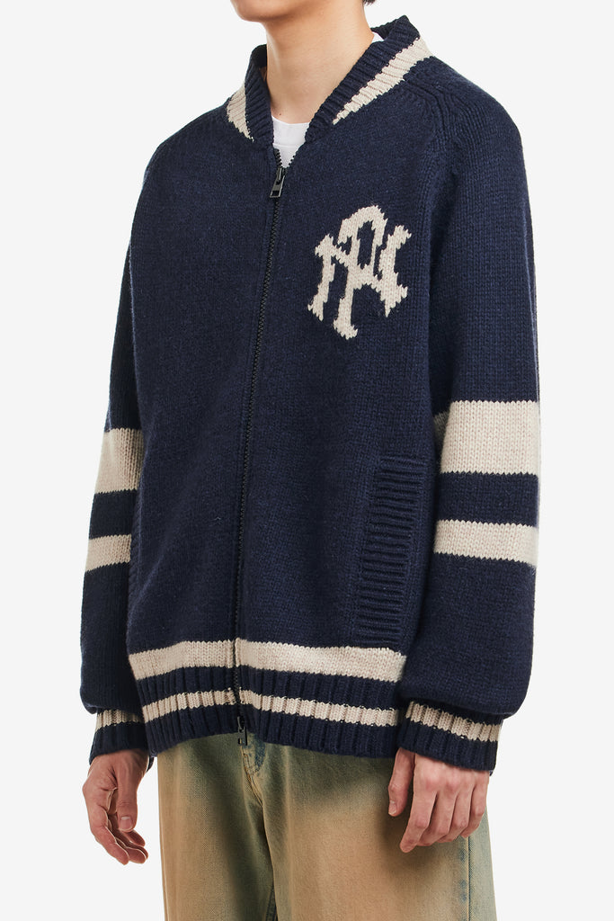 NYP VARSITY ZIP THRU KNIT - WORKSOUT WORLDWIDE