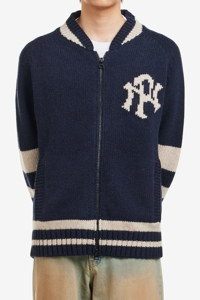 NYP VARSITY ZIP THRU KNIT - WORKSOUT WORLDWIDE