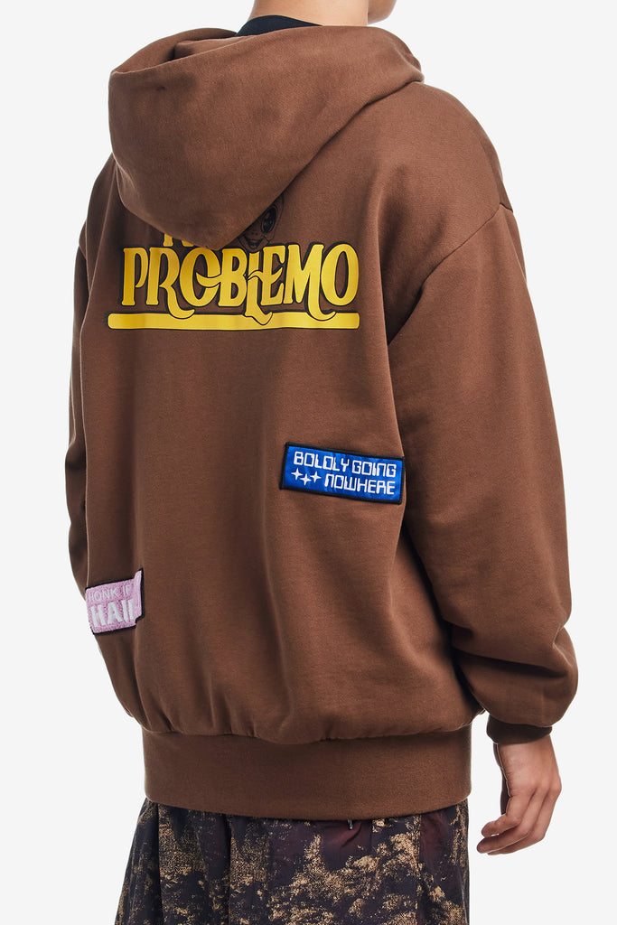 STICKER ZIP THRU HOODIE - WORKSOUT WORLDWIDE