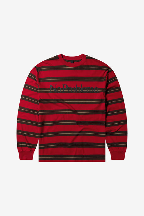 NO PROBLEMO STRIPED LS TEE