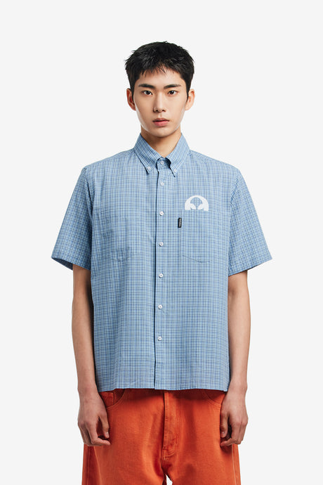 ALIEN-O PRINT SS CHECK SHIRT