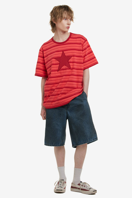 NOSTASY STRIPE STAR TEE