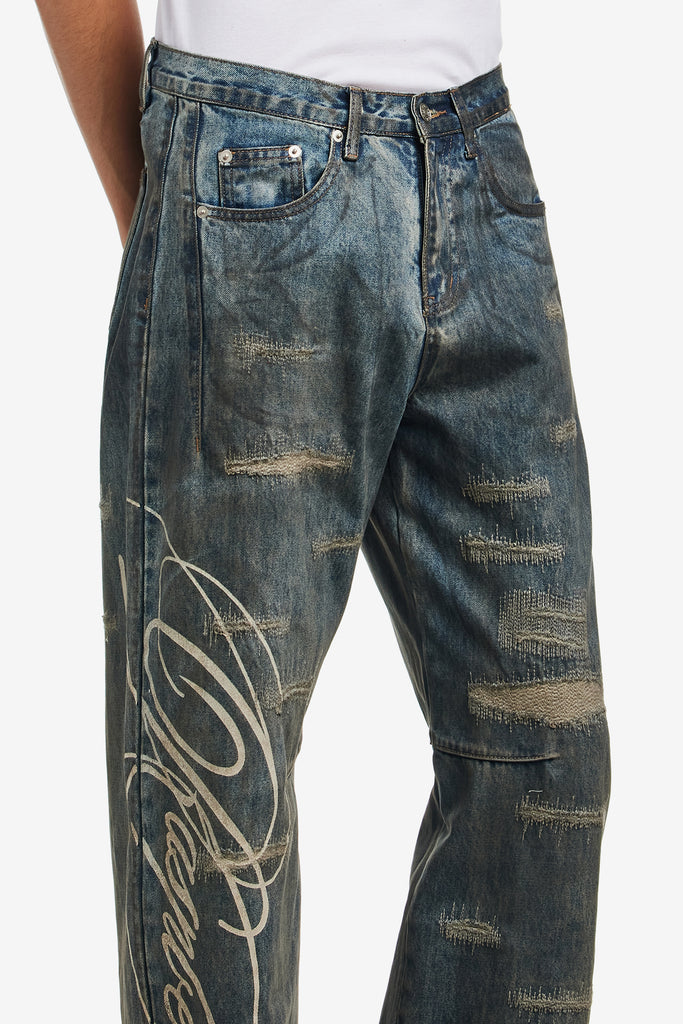 SIDE BY SIDE WASHED JEAN - WORKSOUT WORLDWIDE