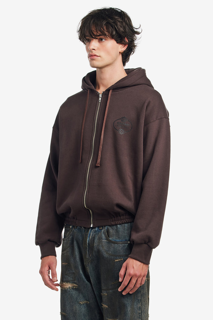 NOSTASY FLORAL HOODED ZIP UP - WORKSOUT WORLDWIDE