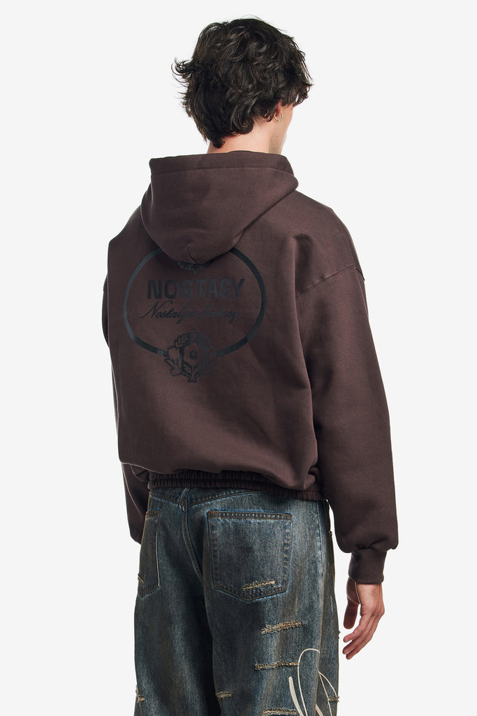 NOSTASY FLORAL HOODED ZIP UP - WORKSOUT WORLDWIDE