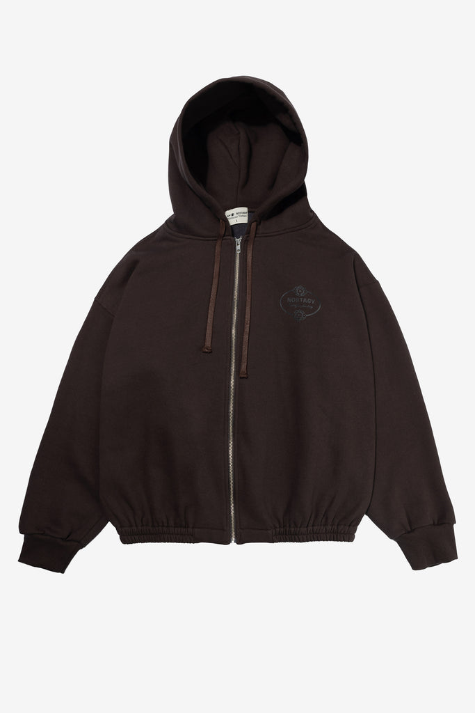 NOSTASY FLORAL HOODED ZIP UP - WORKSOUT WORLDWIDE