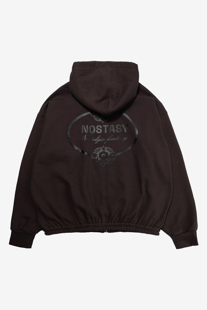 NOSTASY FLORAL HOODED ZIP UP - WORKSOUT WORLDWIDE