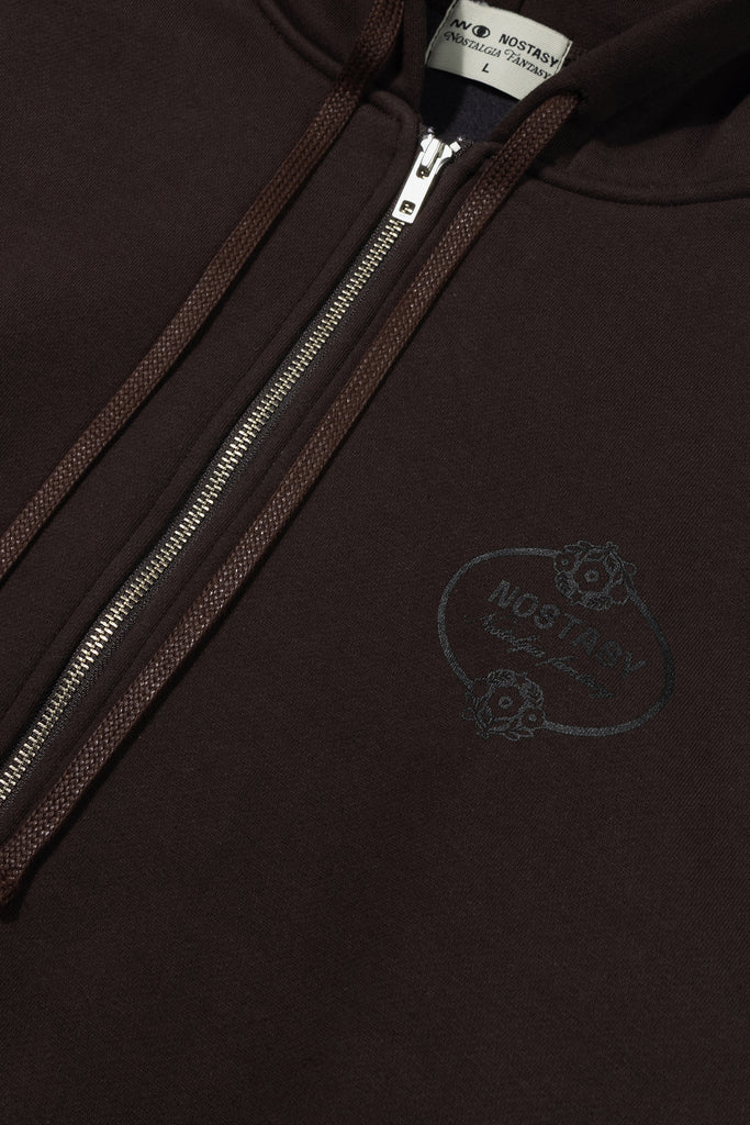 NOSTASY FLORAL HOODED ZIP UP - WORKSOUT WORLDWIDE