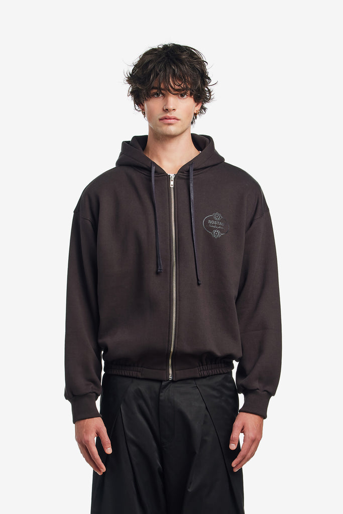 NOSTASY FLORAL HOODED ZIP UP - WORKSOUT WORLDWIDE