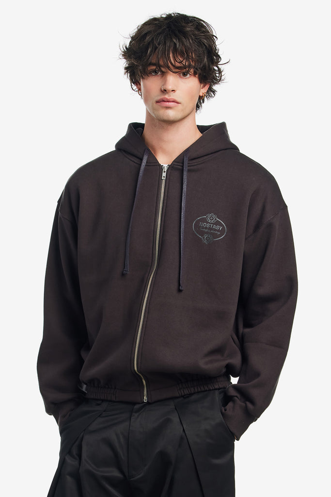 NOSTASY FLORAL HOODED ZIP UP - WORKSOUT WORLDWIDE