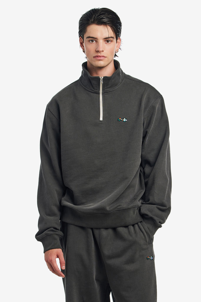 NOSTASY FLORAL ZIP PULLOVER - WORKSOUT WORLDWIDE