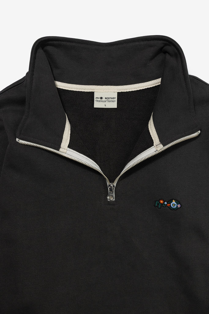 NOSTASY FLORAL ZIP PULLOVER - WORKSOUT WORLDWIDE