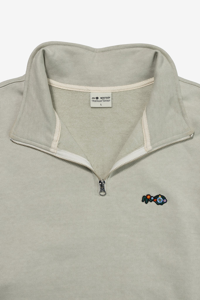 NOSTASY FLORAL ZIP PULLOVER - WORKSOUT WORLDWIDE