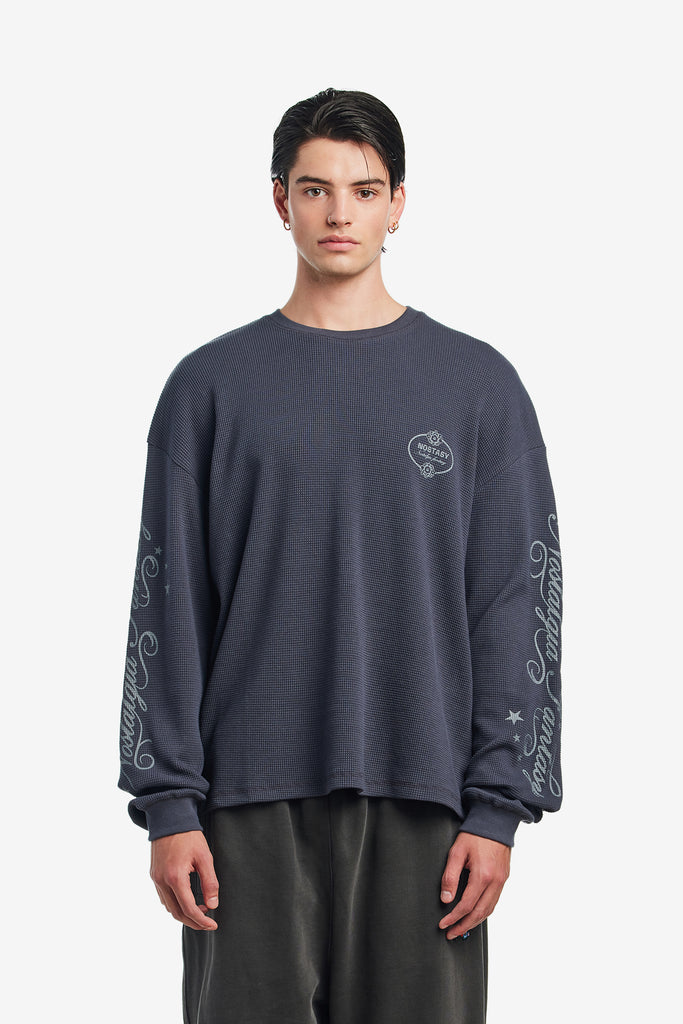 NF L/S WAFFLE TEE - WORKSOUT WORLDWIDE