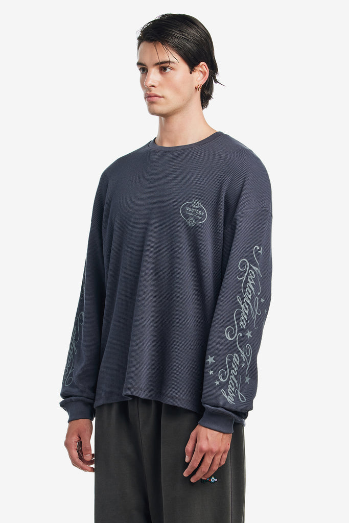 NF L/S WAFFLE TEE - WORKSOUT WORLDWIDE