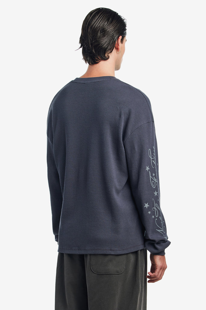 NF L/S WAFFLE TEE - WORKSOUT WORLDWIDE