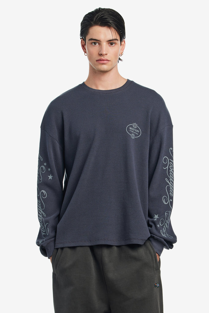 NF L/S WAFFLE TEE - WORKSOUT WORLDWIDE