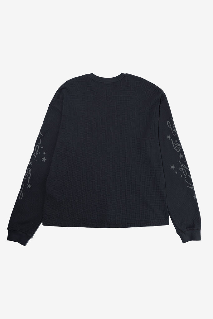 NF L/S WAFFLE TEE - WORKSOUT WORLDWIDE