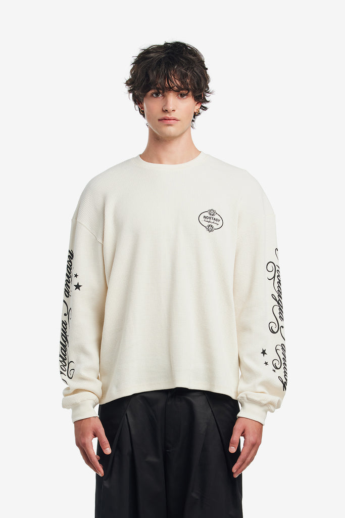NF L/S WAFFLE TEE - WORKSOUT WORLDWIDE