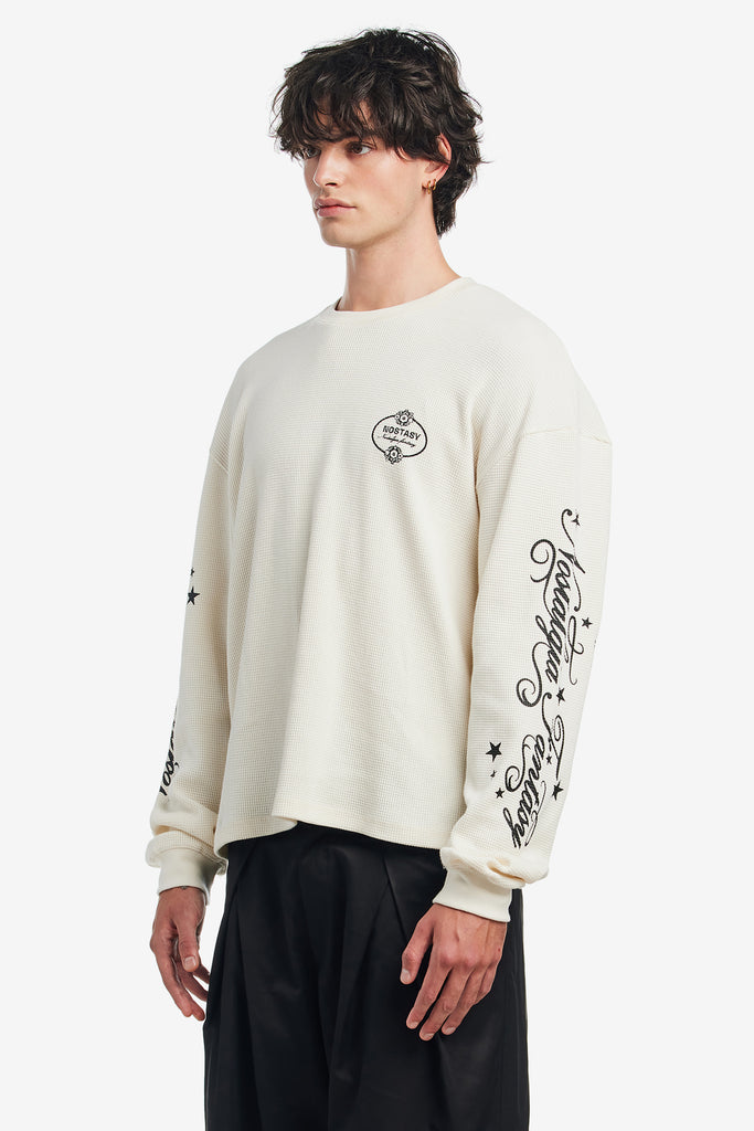 NF L/S WAFFLE TEE - WORKSOUT WORLDWIDE
