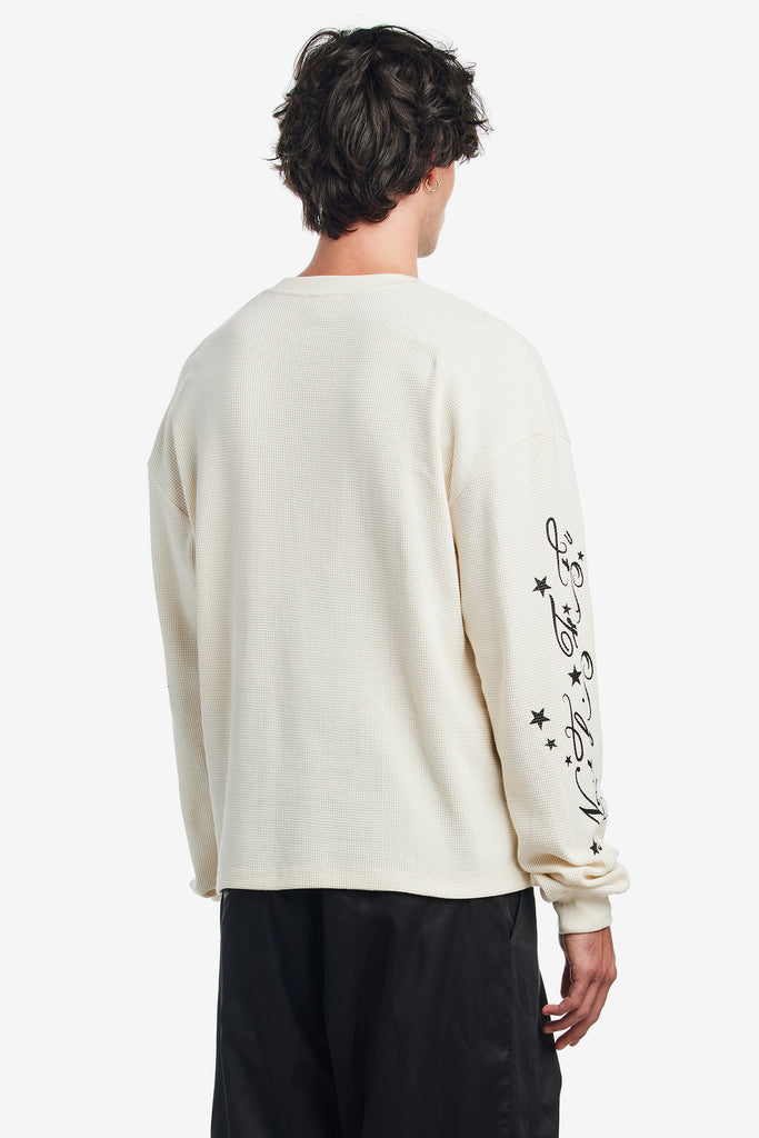 NF L/S WAFFLE TEE - WORKSOUT WORLDWIDE