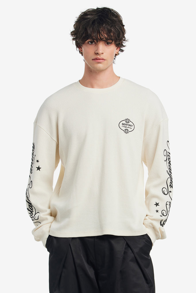 NF L/S WAFFLE TEE - WORKSOUT WORLDWIDE