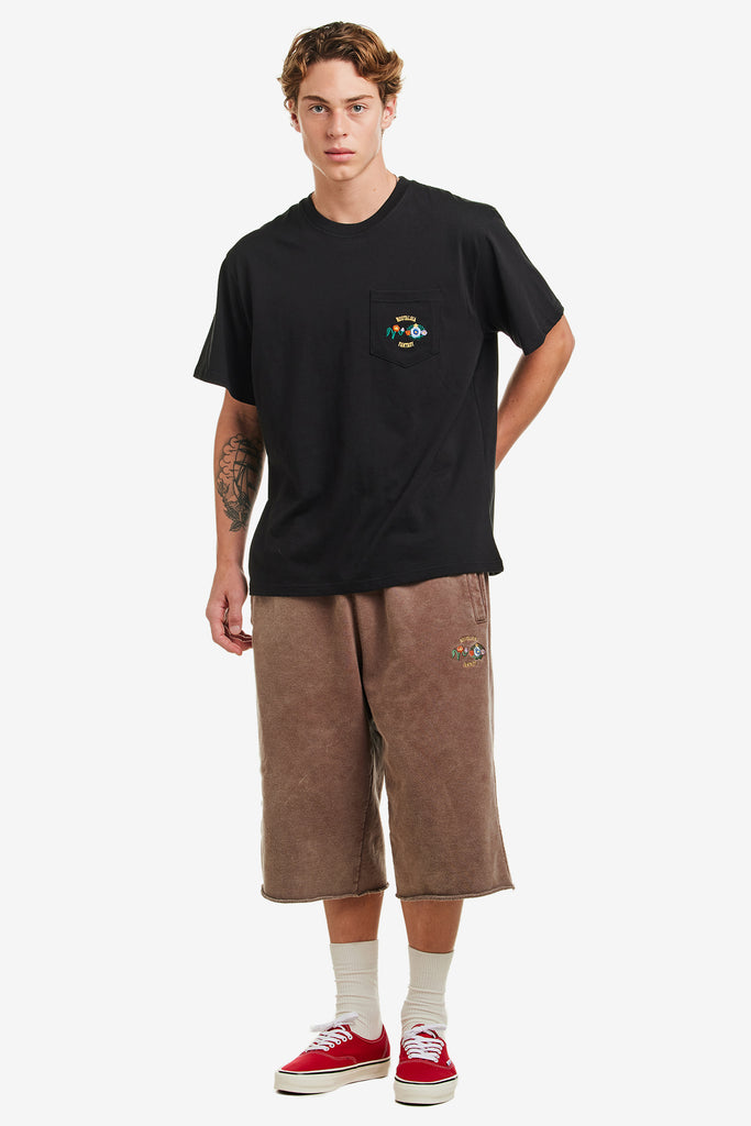 WASHED SWEAT SHORT - WORKSOUT WORLDWIDE