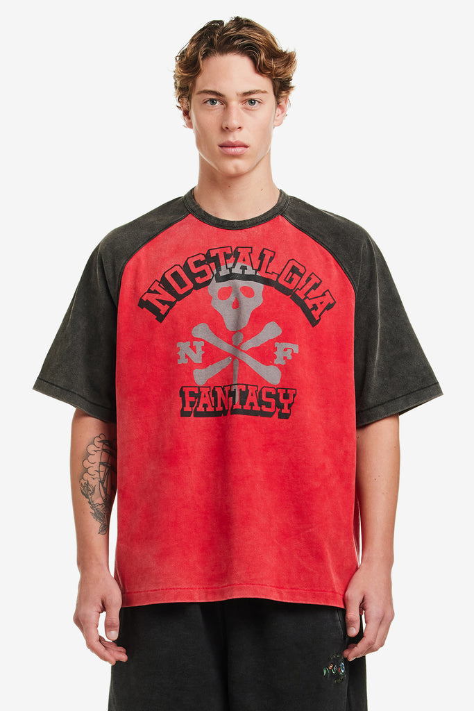 WASHED RAGLAN TEE - WORKSOUT WORLDWIDE