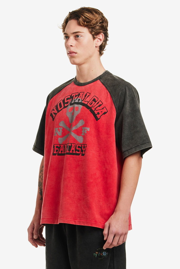 WASHED RAGLAN TEE - WORKSOUT WORLDWIDE