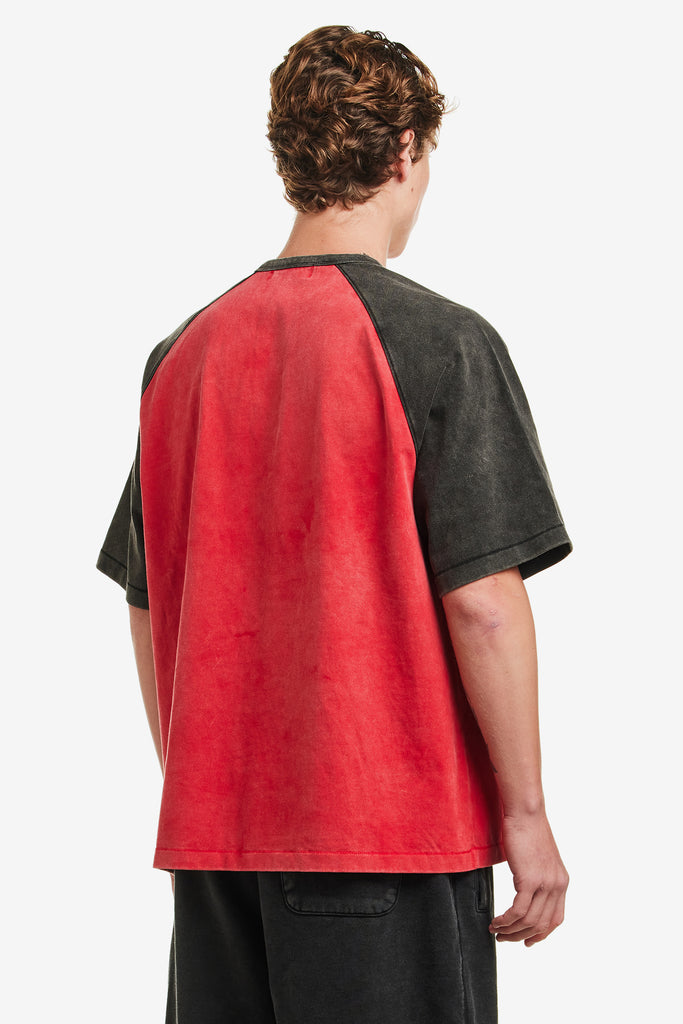WASHED RAGLAN TEE - WORKSOUT WORLDWIDE