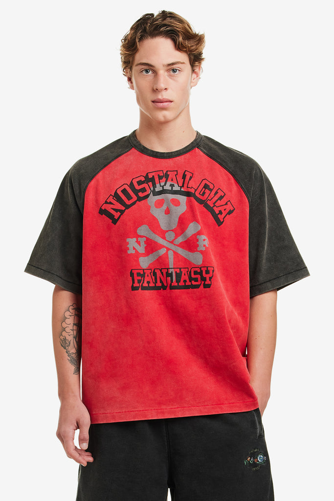 WASHED RAGLAN TEE - WORKSOUT WORLDWIDE