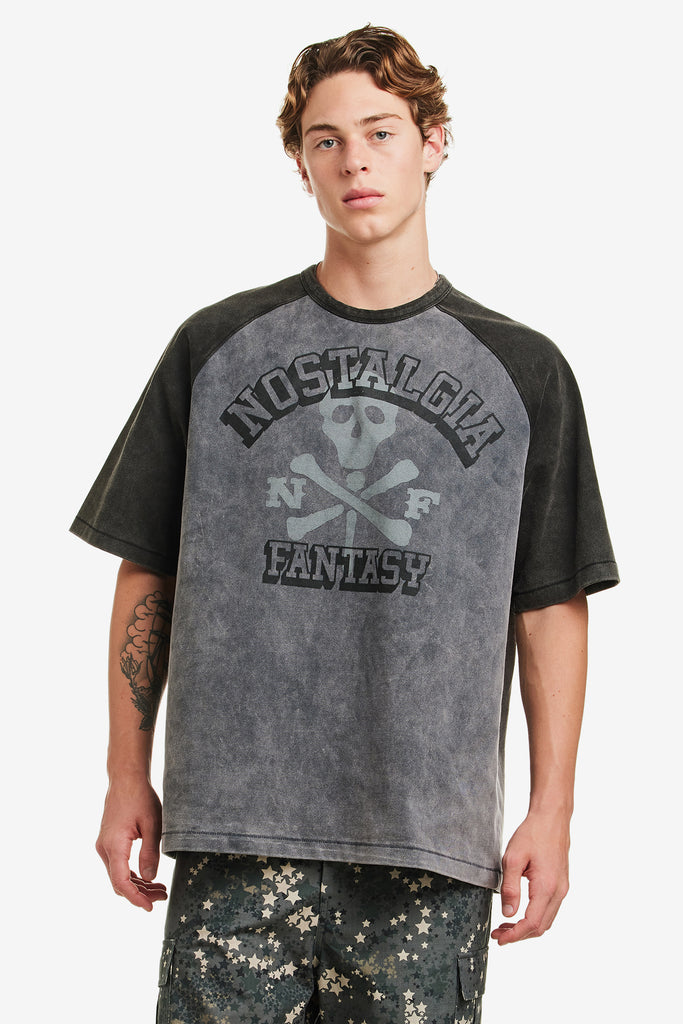 WASHED RAGLAN TEE - WORKSOUT WORLDWIDE