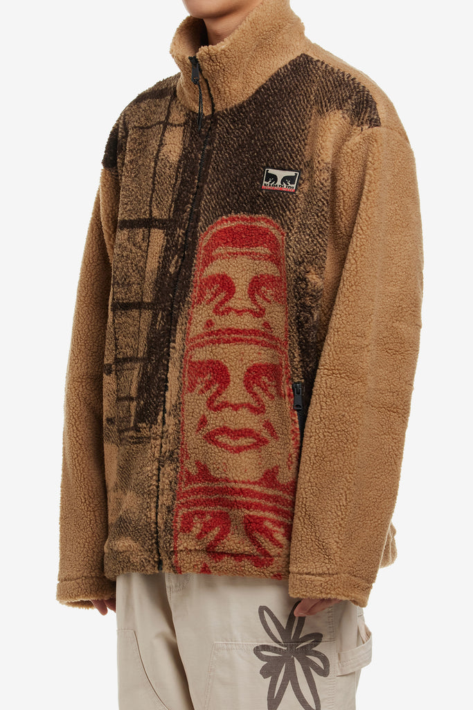 OBEY STREET CAMPAIGN FLEECE JACKET - WORKSOUT WORLDWIDE