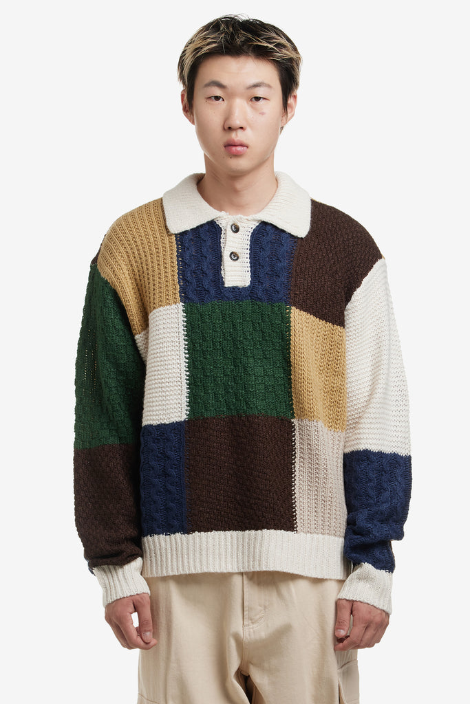 OLIVER PATCHWORK SWEATER - WORKSOUT WORLDWIDE