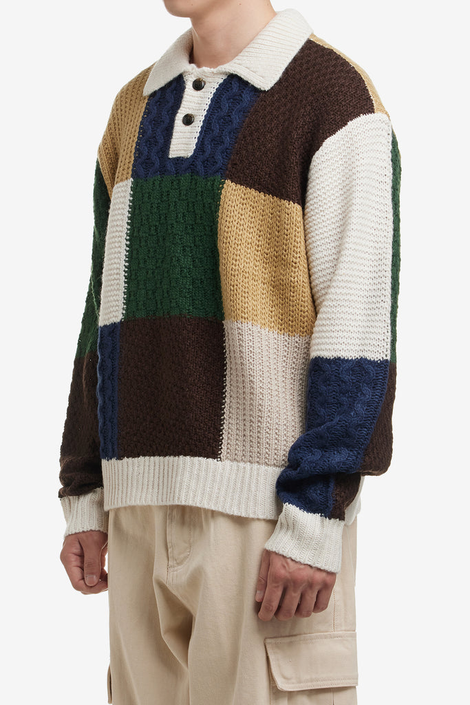 OLIVER PATCHWORK SWEATER - WORKSOUT WORLDWIDE