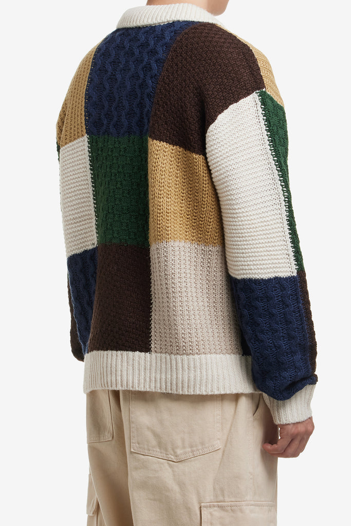 OLIVER PATCHWORK SWEATER - WORKSOUT WORLDWIDE