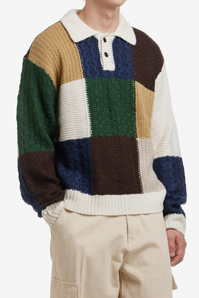 OLIVER PATCHWORK SWEATER - WORKSOUT WORLDWIDE