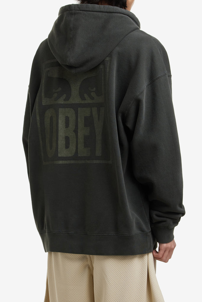 PIGMENT OBEY EYES ICON EXTRA HEAVY HOOD - WORKSOUT WORLDWIDE