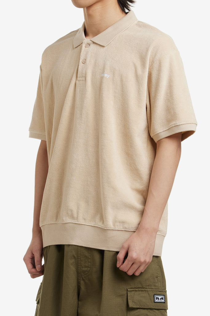 DENTON TERRY CLOTH POLO SS - WORKSOUT WORLDWIDE