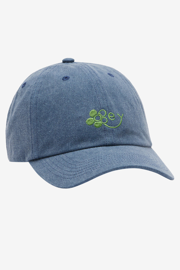 WASHED TWILL FLOWER STRAPBACK - WORKSOUT WORLDWIDE