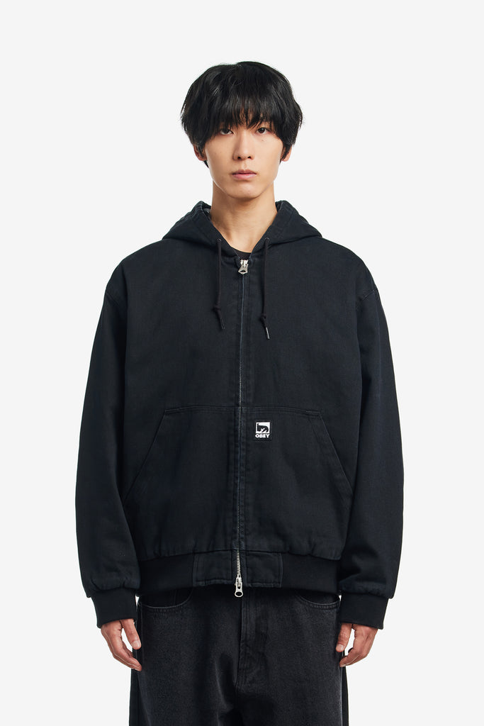 OBEY RANDY ZIP UP HOOD - WORKSOUT WORLDWIDE