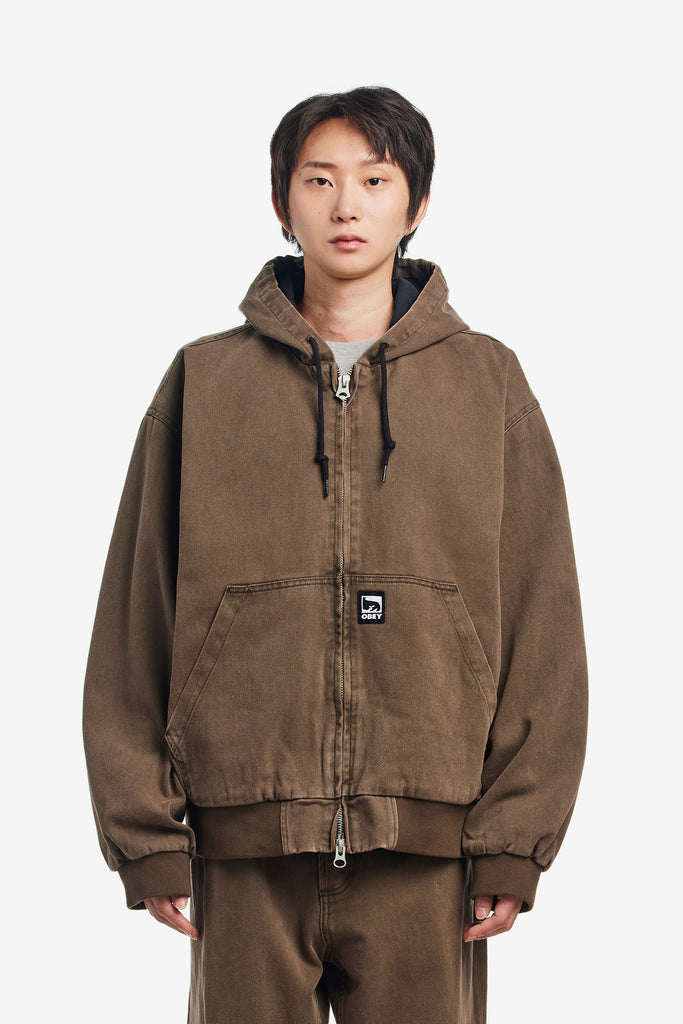 OBEY GLEN ZIP UP JACKET - WORKSOUT WORLDWIDE