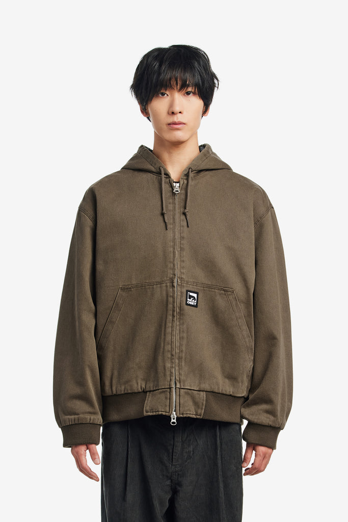 OBEY RANDY ZIP UP HOOD - WORKSOUT WORLDWIDE