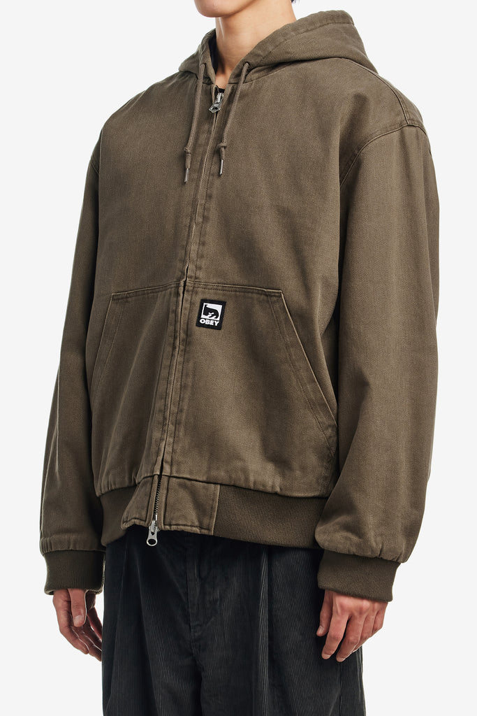 OBEY RANDY ZIP UP HOOD - WORKSOUT WORLDWIDE