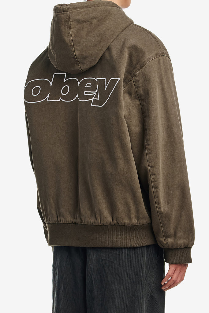 OBEY RANDY ZIP UP HOOD - WORKSOUT WORLDWIDE