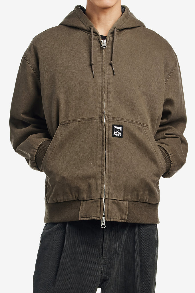 OBEY RANDY ZIP UP HOOD - WORKSOUT WORLDWIDE